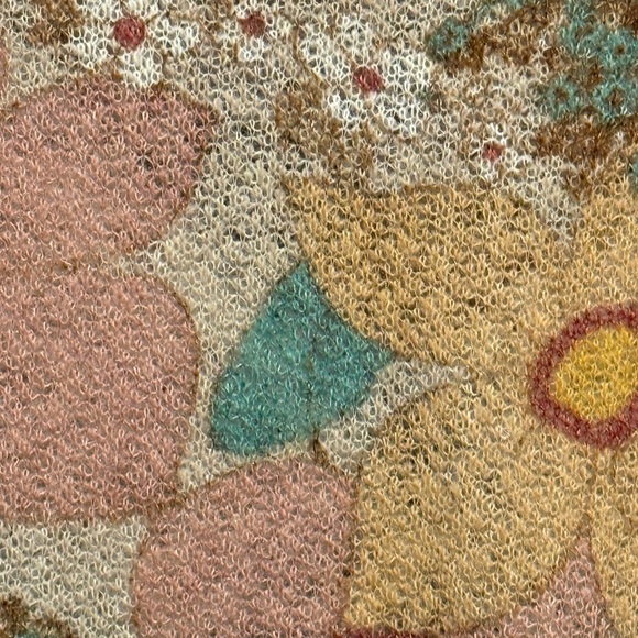 Hazel Floral Multicolor Lace Trim Shrug. Anthropologie. - Picture 6 of 10